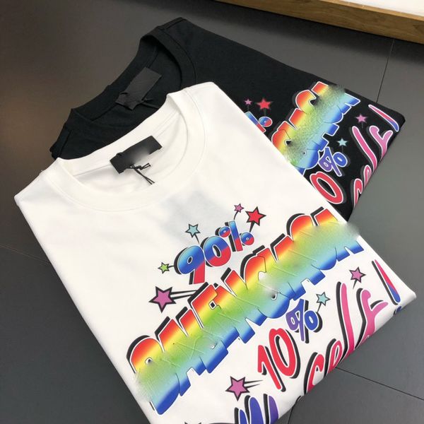 

summer mens t shirts designer casual man womens tees with letters print short sleeves sell luxury men hip hop fashion clothes paris, White;black