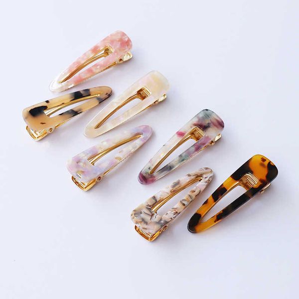

hair clips barrettes new retro water drop hollow hair accessories acetate acrylic glitter duckbill hair clips bobby pin alligator hair barre, Golden;silver