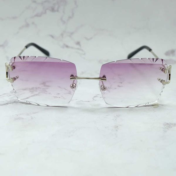 

rimless sunglasses men luxury designer vintage sun glasses square diamond cut fashion shades eyewear new fashion factory sun glasses 70%off, White;black