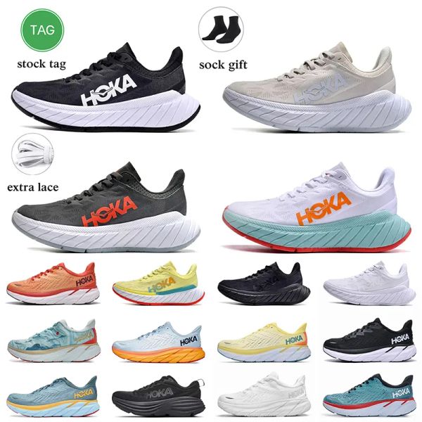 

fashion designer hokas running shoes hoka bondi 8 anthracite castlerock carbon x 2 sharkskin harbor mist on cloud clifton 8 women mens t cwz, Black