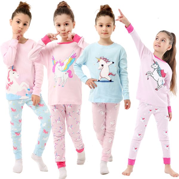 

pajamas kids clothes baby homewear nightwear for 2 3 4 5 6 7 8t child unicorn pajamas baby girl pajamas children christmas pajama sets 23022, Blue;red