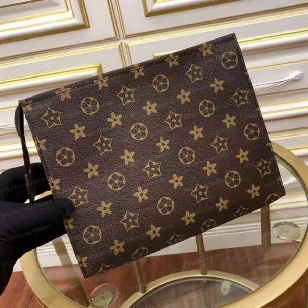 

designer clutch bags womens travel toiletry pouch 26 cm purse hand bag makeup bags clutch men women waterproof cosmetic cases handbags with