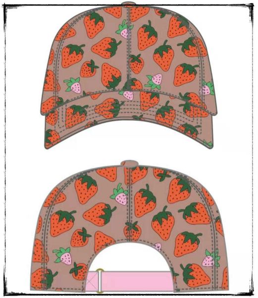 

strawberry baseball caps man's cotton cactus classic letter ball caps summer women sun hats outdoor adjustable snapback cap3, Blue;gray