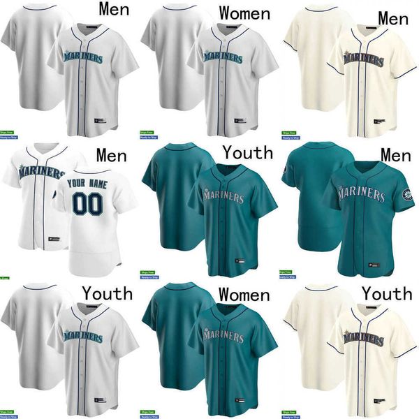 

baseball jerseys men women youth seattle 23 ty france 26 adam frazier 44 julio rodriguez 27 jesse winker 28 eugenio suarez 3 j.p. crawford m, Blue;black