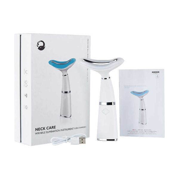 

neck face beauty device neck face massage led pn therapy skin tighten reduce double chin anti wrinkle remove skin care tools 230222