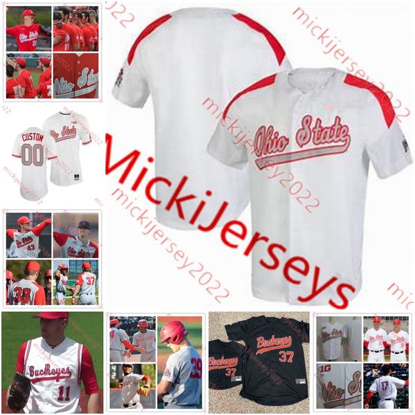 

seth kinker ohio state buckeyes jersey brady cherry ryan feltner kobie foppe curtiss irving bob todd mens youth college custom stitched ohio, Black