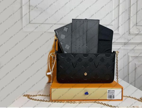 

luxurys designers bags 3pcs/set accessories women crossbody leather purse messenger handbags flowers shoulder lady louise purse vutton cross