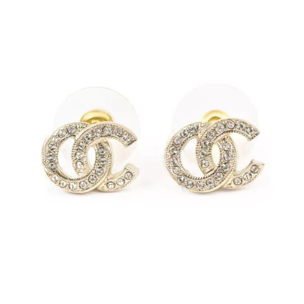

designer earrings Letter Earrings Studs Women Fashion Simple Designer Rhie Pendant Ear Charm Street Party Jewelry Lucky Gold White K Color Sier Needle Earring