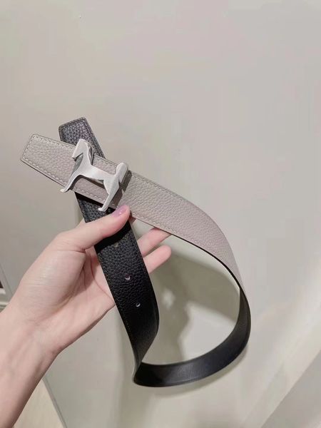 

fashion designer brand belt for men luxury designer belt men's and women's belt classic h gold and silver belt buckle, Black;brown