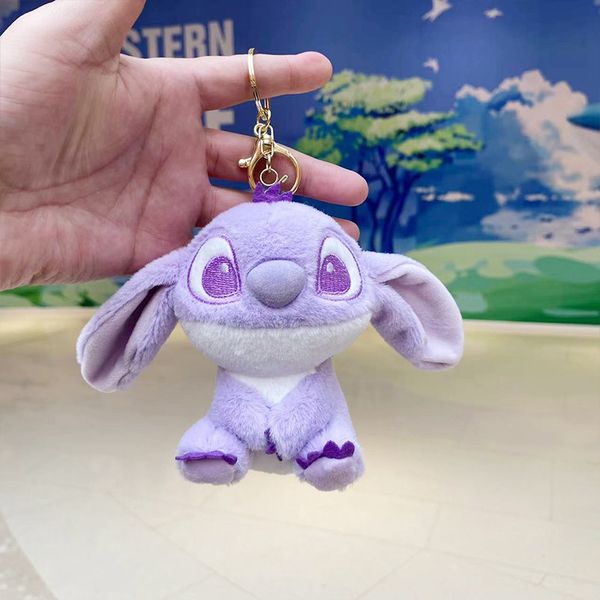 

cute stitch boy keychain plush pendant bag hanging ornament figural doll gift plush toy doll wholesale