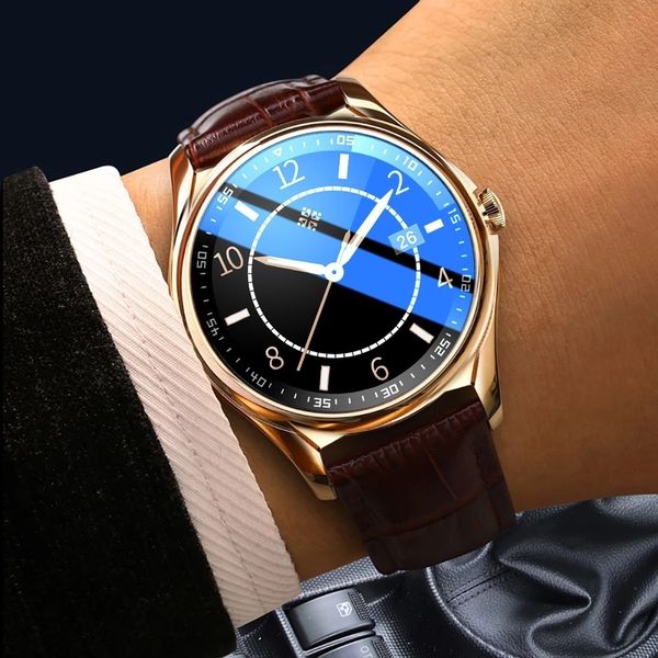 

wristwatches men fitness waterproof watch pedometer ladies heart rate blood pressure oxygen health monitoring call reminder 230223, Slivery;brown