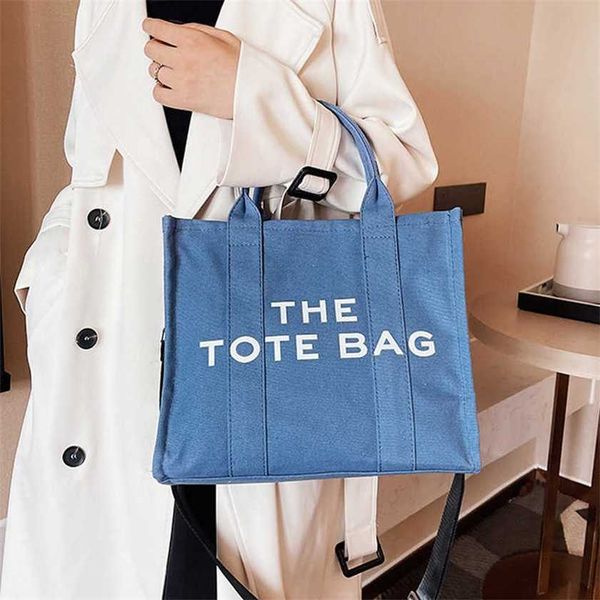 

handbag style stylish messenger large letter canvas portable tote canvas portable