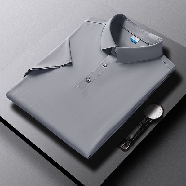 

men's polos large size men polo shirts classic short sleeve tee breathable cool quick dry nylon polos summer men golf t-shirt big 7xl 8, White;black