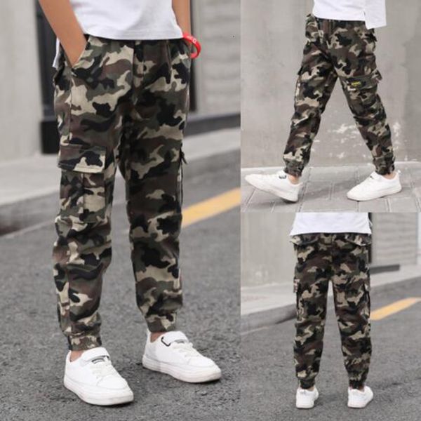 

trousers cargo pants teenage casual clothing kids camouflage boys korean camo military child pantalones informales 230223, Blue