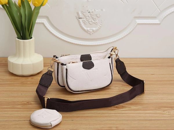 

women designer bags shoulder bag handbags pochette accessories crossbody wallet purses card holder messenger purse lady embossing bag louise
