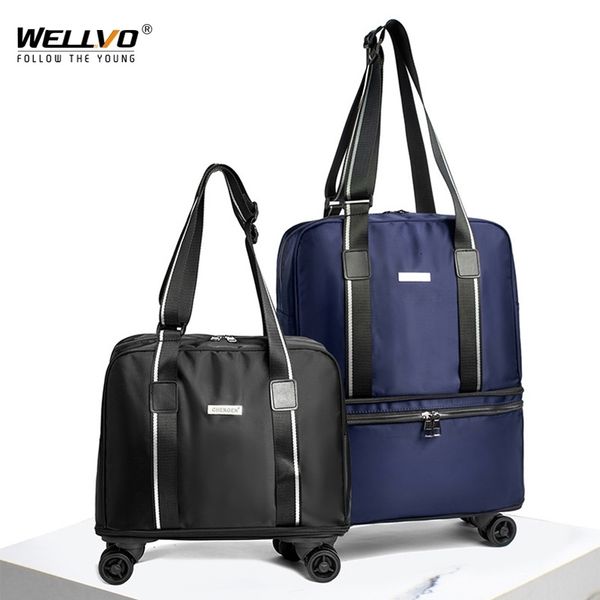 

suitcases fashion multifunction luggage bag waterproof school storage s large capacity travelling trolley suitcase handbag xa94c 230223