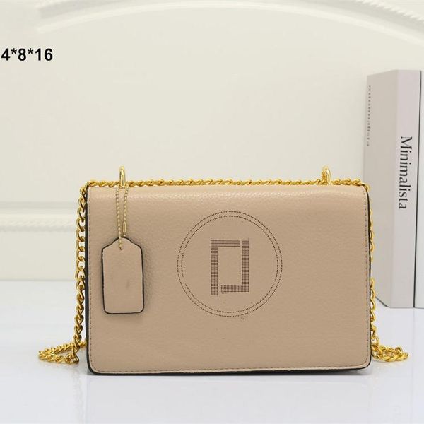 

designer luxury bag smooth leather fashion classic wallet women's travel handbags brand metal sign shoulder clutch bags