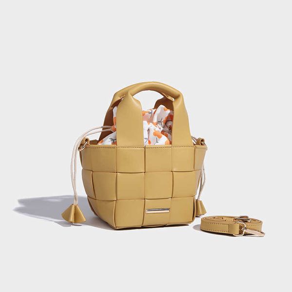 

shoulder women bags handbag small vegetable basket women's bag woven new fashion versatile high single-shoulder cross-body portable buc