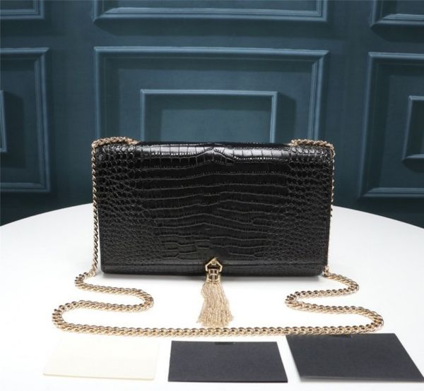 

designer shoulder bags women alligator leather chain purse fashion clutch lady handbags kate card holder purse messenger crocodile woman cro