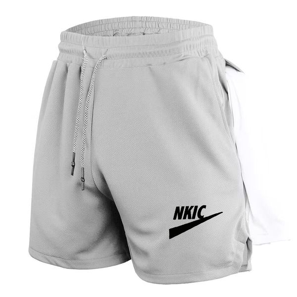 

Men's Summer Shorts Casual Shorts Basketball Shorts Sport Fitness Shorts Running Sweatpants Male Clothes Plus Size -3XL, Gray
