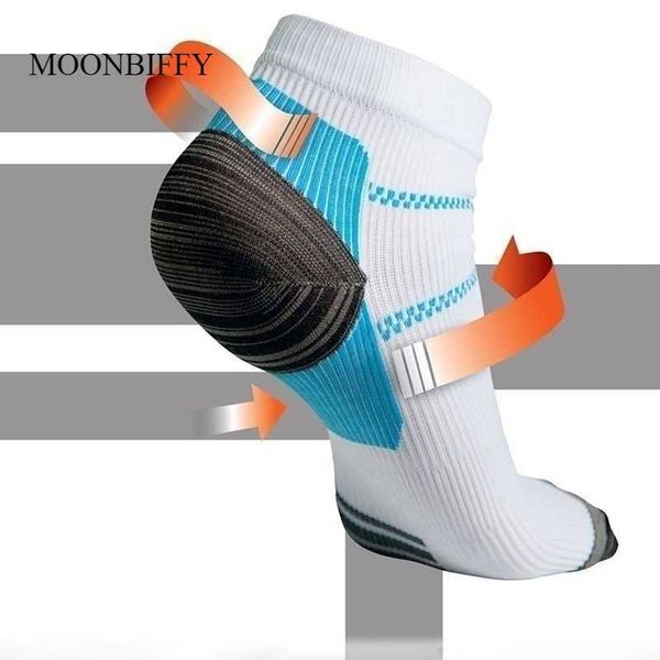 

5pc socks hosiery 1 pair new miracle foot compression sock antifatigue plantar fasciitis heel spurs pain sock for men women z0221, Black;white