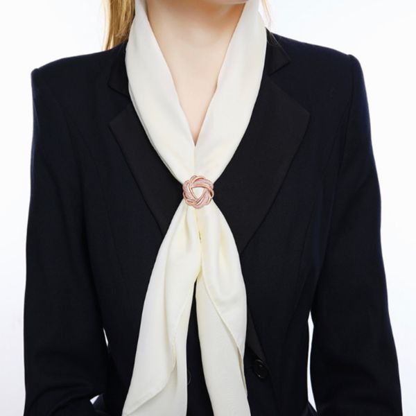 

pins brooches fixed clothing accessories female simple graphic suit dual use high grade flower shape brooch 230223, Gray