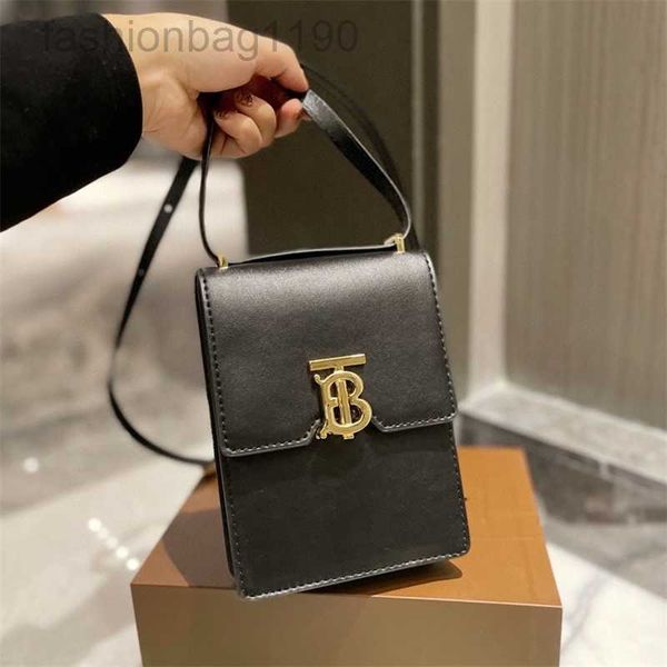 

early burbrerys new handbags tote 2023 bags designer spring new womens fashion retro mobile phone vertical lock single shoulder messenge 2g3