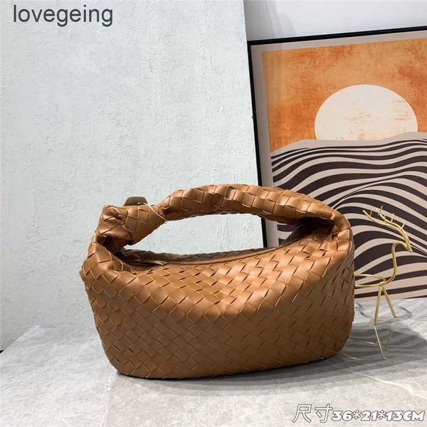 

teen jodie designer bag venetas bottegas large real leather woven bags knotted tote underarm 2023 horn hand-carried cloud dumpling shoulder