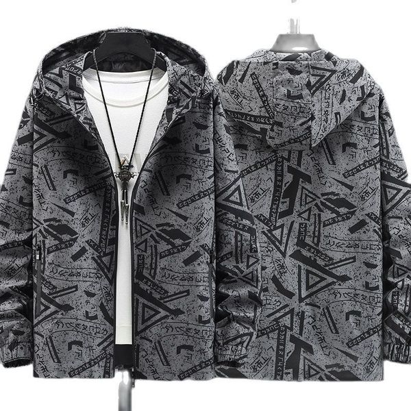 

men's jackets jacket plus fat size midlength windbreaker men's loose large man jacket 230223, Black;brown