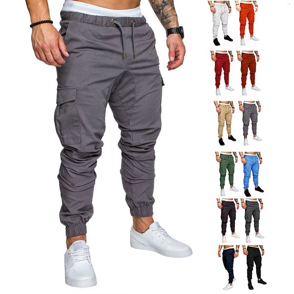 

men's pants casual sport pants bottoms men elastic breathable running training pant trousers joggers quick-drying gym jogging pants 230, Black