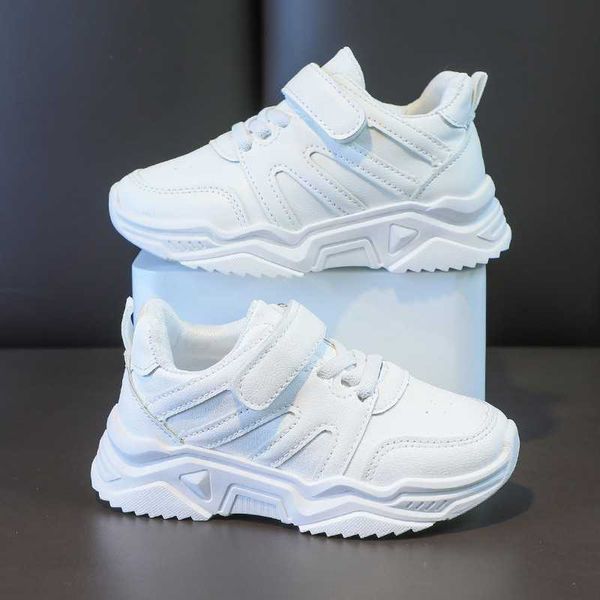 

sneakers 2023 new white kids sneakers leisure platform light soft fashion boys girls sport shoes all-match children trainers size 26-37 l230, Black;red
