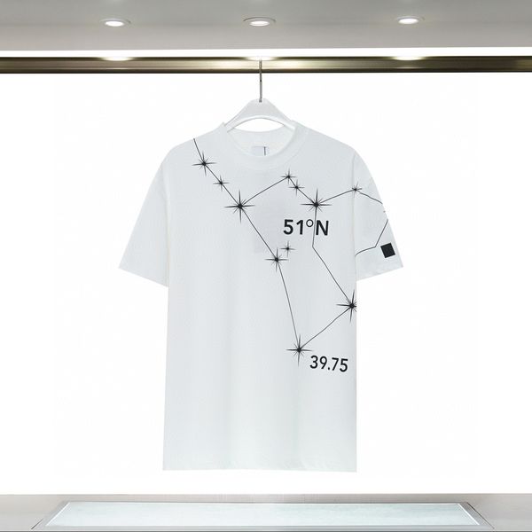 

mens designer clothing famous t shirt letter print round neck short sleeve black white fashion men women t shirts #05, White;black