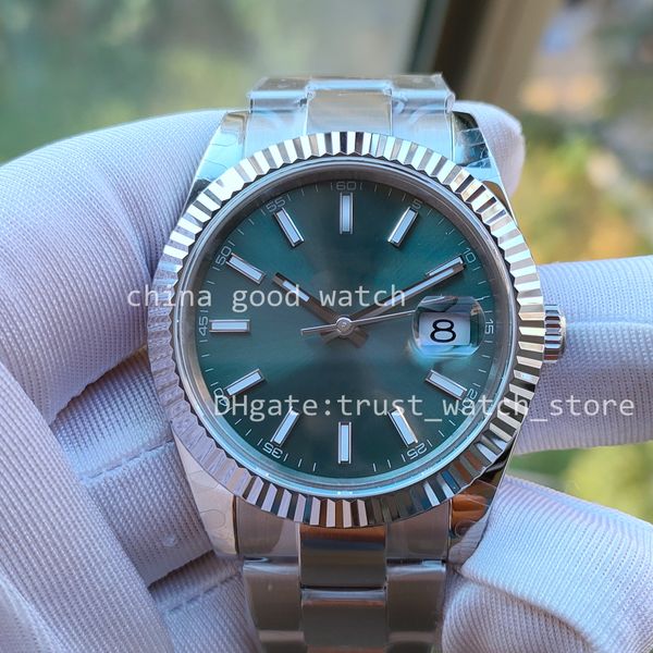 

14 model mint green dial super watch bp factory men's 41mm stainless steel case jubilee strap automatic movement watches bpf wristmaps, Slivery;black