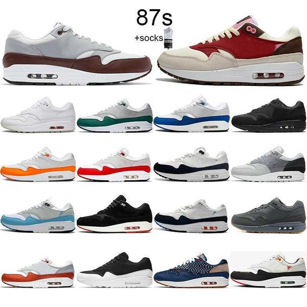 

2021 87s mens running shoes parra anniversary aqua royal multi color white black center day watermelon tinker sport red 87 breathable men