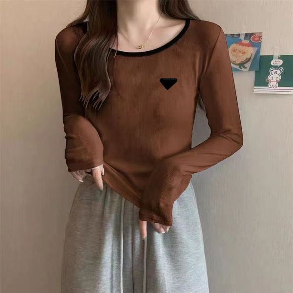 

Woman Sweater Tops Fashion T Shirts Blouse Shirt Summer Spring Designer Tees Long Sleeves Colorful Round Neck Yoga Tops Tees Asian Size, Black