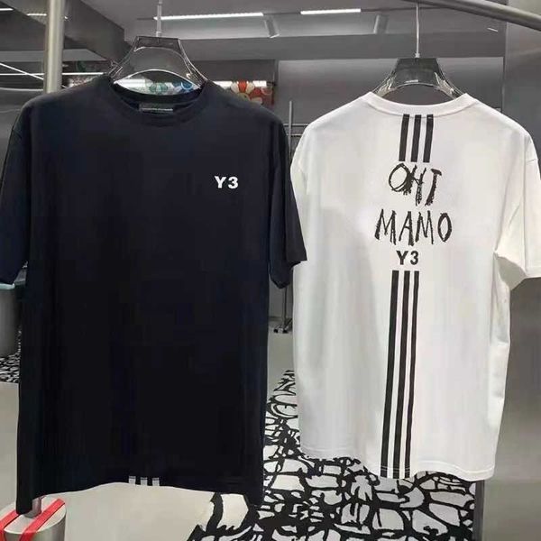 

summer short sleeved t shirt men women tshirt cotton round-neck pullover shirts y3 designer tshirt printed casual t-shirt sport tee 4xl 5xl, White;black