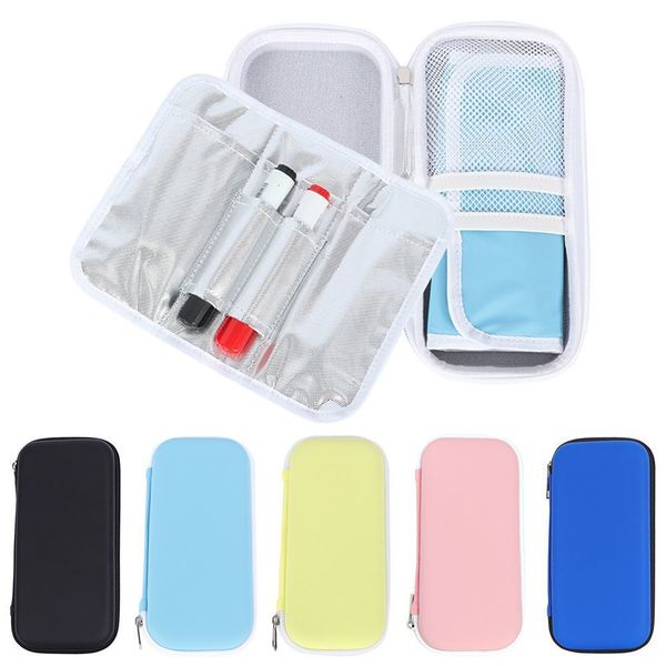 

ice packsisothermic bags cooler insulation portable organizer travel case waterproof diabetic insulin cooling bag pill pack without gel 2302