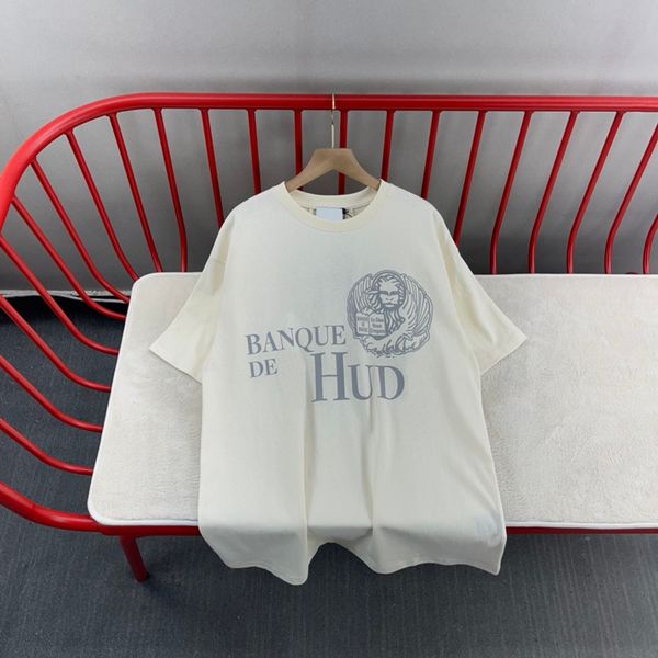 

23ss europe tee summer men t shirt vintage women short sleeve streetwear cotton tshirt 726, Black;brown