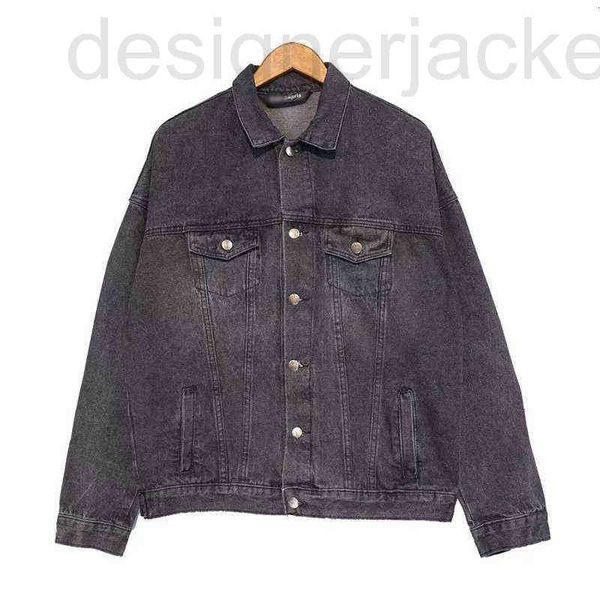 

men's jackets designer print wash denim jacket high street fashion 2p12 rui6, Black;brown