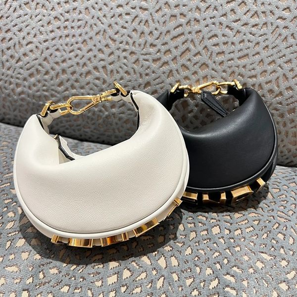 

fashion leather graphic cross body half moon bag luxury designer classic travel clutch croissant tote bag womens wallet mens adjustable meta