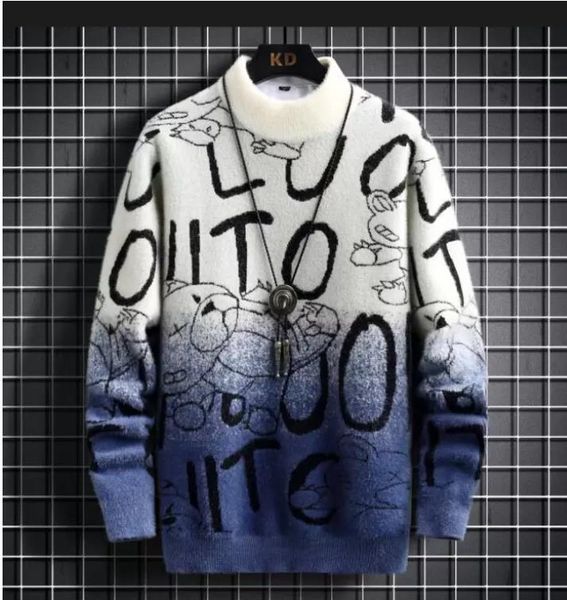 

2023mens womens designers sweaters luxurious letters pullover thickened warm men hoodie long sleeve mink velvet active sweatshirt winter clo, White;black