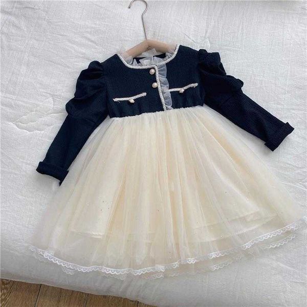 

girl's dresses 2022 girls baby spring autumn fashion mesh dress kids girl elegant princess birthday dresses children clothes vestidos g, Red;yellow