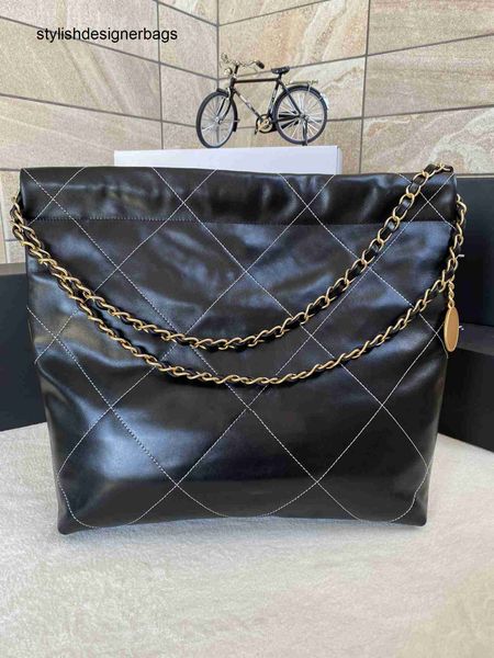 

garbage bag leather designer bags shopping bag fashion women handbag luxury bag chain shoulder bright face material large capacity crossbody