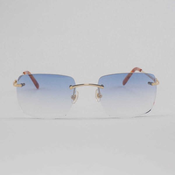 

vintage rimless square sunglasses men metal frame glasses women eyeglasses shades for driving outdoor new fashion factory sun glasses 70%off, White;black