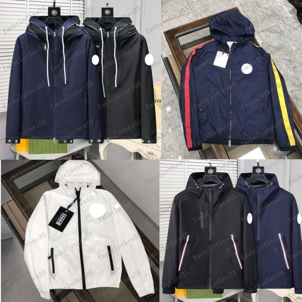 

designer monclair hoodies mens winter jackets clothing france brand bomber windshield biker jacket american outerwear coat fashion hombre ca, Black;brown