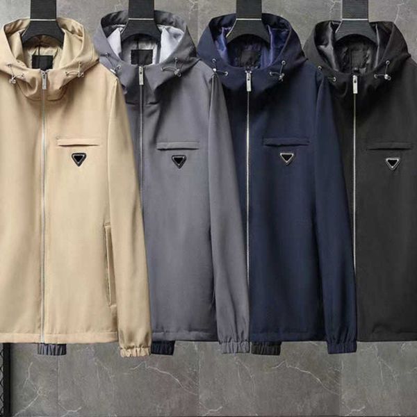 

designer mens jacket waterproof jackets hoodies autumn outwear windbreaker zipper hoodie clothes parka coat men sweatshirt, Black;brown