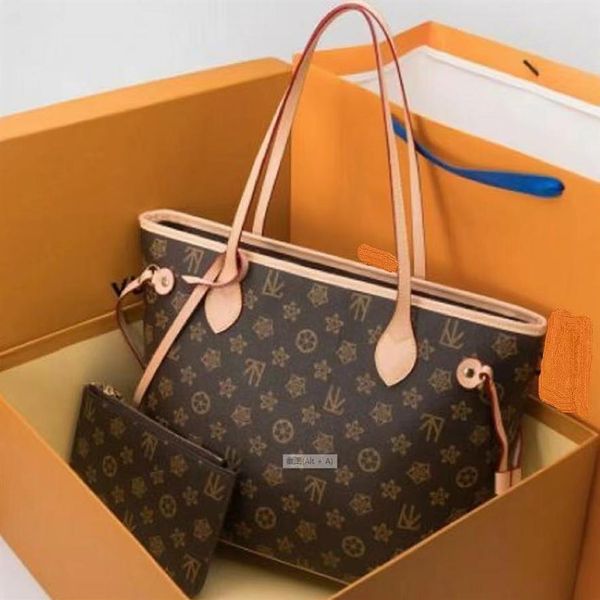 

4 colors lattice 2pcs set totes evening bags women handbag ladies bagslady clutch purse retro shoulder bags 68259q