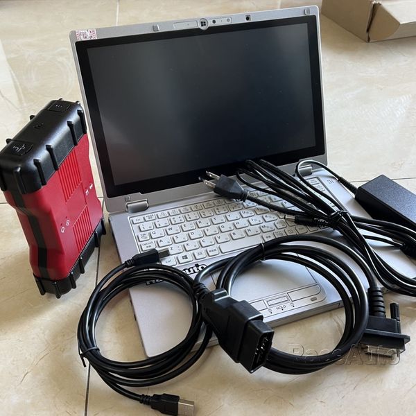 

vcm 2 full chip diagnosis scanner tool ford ids v120 software ssd lapcf-ax2 i5 4g toughbook touch screen computer obd cables full set ready