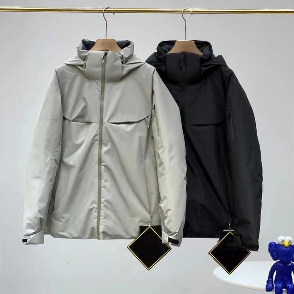 

men's jackets arc macai jacket men coats breathable waterproof windproof shell jacket with skull bird for onpiste skiing and snowboardi, Black;brown