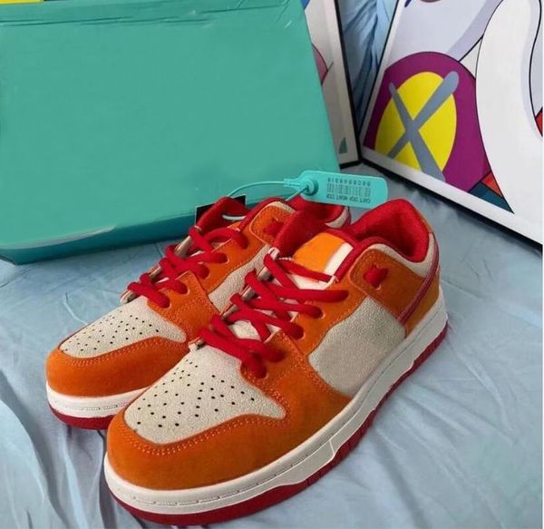 

sb low dark orange cedar men women shoes sneakers platform designer sports skateboard unc kentucky trainers sneaker bq6817-202